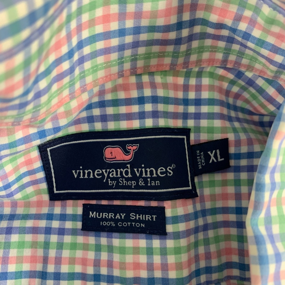 Vineyard Vines Men's Button Down Murray Cotton Shirt XL Classic Preppy